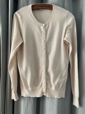 Banana Republic Creamy Cotton/Cashmere Cardigan, Women’s Size Medium